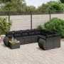 Set de sofás de jardín 10 pzas cojines ratán sintético negro de , Conjuntos de jardín - Ref: Foro24-3257497, Precio: 633,91 €...