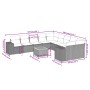 Set de sofás de jardín 11 pzas y cojines ratán sintético negro by , Garden sets - Ref: Foro24-3257967, Price: 641,36 €, Disco...