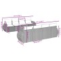 Gartensofa-Set, 9-teilig, mit Kissen, aus synthetischem Rattan in Beige. von , Gartensets - Ref: Foro24-3257256, Preis: 609,5...