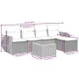 Juego de sofás jardín con cojines 6 pzas ratán sintético beige by , Garden sets - Ref: Foro24-3257311, Price: 442,48 €, Disco...