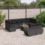 Set de sofás de jardín 10 pzas cojines ratán sintético negro by , Garden sets - Ref: Foro24-3257483, Price: 652,72 €, Discoun...