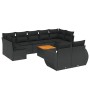 Set de sofás de jardín 10 pzas cojines ratán sintético negro by , Garden sets - Ref: Foro24-3257483, Price: 652,72 €, Discoun...