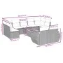 Set de sofás de jardín 10 pzas cojines ratán sintético negro de , Conjuntos de jardín - Ref: Foro24-3257483, Precio: 633,91 €...