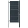 Anthracite gray PVC and steel fence gate 100x164 cm by vidaXL, garden gates - Ref: Foro24-145235, Price: 207,93 €, Discount: %