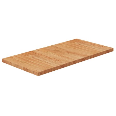 Encimera de madera maciza tratada marrón claro 80x40x2,5cm