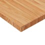 Encimera de madera maciza tratada marrón claro 80x40x2,5cm