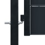 Anthrazitgraues Zauntor aus PVC und Stahl, 100 x 164 cm von vidaXL, Gartentore - Ref: Foro24-145235, Preis: 216,21 €, Rabatt: %