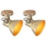 Industrielle Wand-/Deckenlampen 2 Stück Messing 20x25 cm E27 von , Lampen - Ref: Foro24-320509, Preis: 62,45 €, Rabatt: %