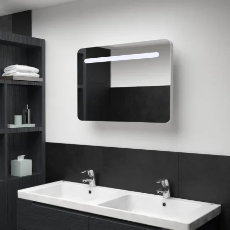Badezimmerschrank mit LED-Spiegel 80x9,5x55 cm von vidaXL, Badezimmerwaschtische - Ref: Foro24-285120, Preis: 150,69 €, Rabat...