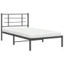 Bettgestell mit schwarzem Metallkopfteil 100x190 cm von , Betten und Lattenroste - Ref: Foro24-355555, Preis: 58,39 €, Rabatt: %