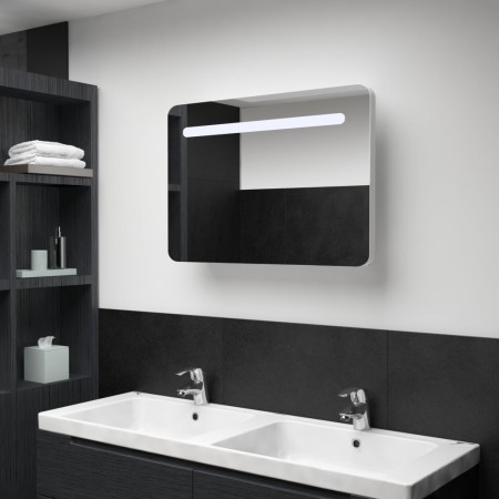 Badezimmerschrank mit LED-Spiegel 80x9,5x55 cm von vidaXL, Badezimmerwaschtische - Ref: Foro24-285120, Preis: 150,69 €, Rabat...