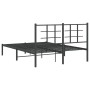 Bettgestell mit schwarzem Metallkopfteil 140x200 cm von , Betten und Lattenroste - Ref: Foro24-355562, Preis: 106,04 €, Rabat...