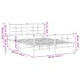 Bettgestell mit Kopf- und Fußteil aus schwarzem Metall, 150 x 200 cm von , Betten und Lattenroste - Ref: Foro24-355581, Preis...