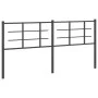 Cabecero de metal negro 180 cm de , Cabeceros y pies de cama - Ref: Foro24-355597, Precio: 34,98 €, Descuento: %