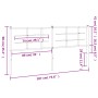 Kopfteil aus schwarzem Metall, 180 cm von , Kopf- und Fußteile - Ref: Foro24-355597, Preis: 35,55 €, Rabatt: %