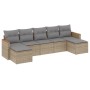 Garden sofa set with beige cushions mix 7 pieces PE rattan by , Garden sets - Ref: Foro24-3226234, Price: 383,45 €, Discount: %
