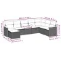 Garden sofa set with beige cushions mix 8 pieces PE rattan by , Garden sets - Ref: Foro24-3226248, Price: 481,11 €, Discount: %