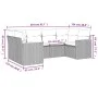 Gartensofa-Set mit beigem Kissenmix, 6-teilig, PE-Rattan von , Gartensets - Ref: Foro24-3226262, Preis: 377,71 €, Rabatt: %