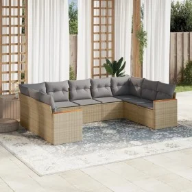 Garden sofa set with beige cushions mix 9 pieces PE rattan by , Garden sets - Ref: Foro24-3226276, Price: 541,51 €, Discount: %