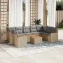 Garden sofa set with beige cushions 10 pieces synthetic rattan by , Garden sets - Ref: Foro24-3226283, Price: 591,53 €, Disco...