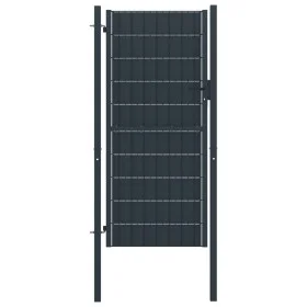 PVC- und anthrazitgraues Stahlgittertor 100x204 cm von vidaXL, Gartentore - Ref: Foro24-145236, Preis: 238,62 €, Rabatt: %