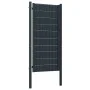 Puerta de valla de PVC y acero gris antracita 100x204 cm de vidaXL, Puertas de jardín - Ref: Foro24-145236, Precio: 238,62 €,...