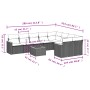 Gartensofa-Set mit beigen Kissen, 10-teilig, synthetisches Rattan von , Gartensets - Ref: Foro24-3226310, Preis: 610,47 €, Ra...