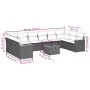 11-piece garden sofa set and gray synthetic rattan cushions by , Garden sets - Ref: Foro24-3226333, Price: 625,88 €, Discount: %