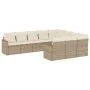 Garden sofa set with beige cushions 10 pieces synthetic rattan by , Garden sets - Ref: Foro24-3226338, Price: 658,23 €, Disco...