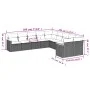 Garden sofa set 10 pieces with black synthetic rattan cushions by , Garden sets - Ref: Foro24-3226350, Price: 587,61 €, Disco...
