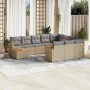 Garden sofa set with beige cushions mix 11 pieces PE rattan by , Garden sets - Ref: Foro24-3226367, Price: 659,05 €, Discount: %