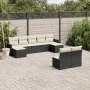 8-piece garden sofa set and black synthetic rattan cushions by , Garden sets - Ref: Foro24-3226371, Price: 469,33 €, Discount: %