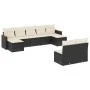 8-piece garden sofa set and black synthetic rattan cushions by , Garden sets - Ref: Foro24-3226371, Price: 469,33 €, Discount: %