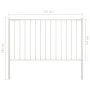 Fence panel and posts white powder coated steel 1.7x1m by vidaXL, fence panels - Ref: Foro24-145216, Price: 54,92 €, Discount: %