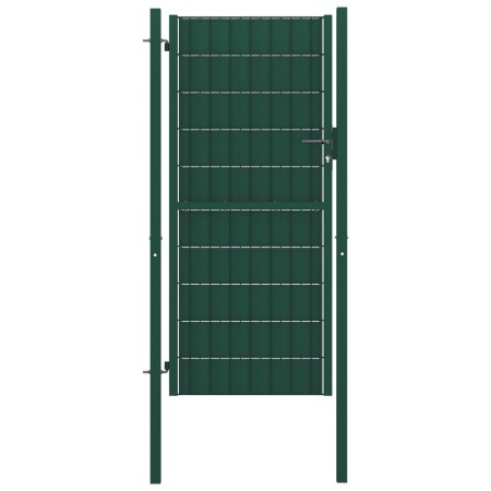 Grünes Zauntor aus PVC und Stahl, 100 x 204 cm von vidaXL, Gartentore - Ref: Foro24-145231, Preis: 243,26 €, Rabatt: %