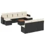 11-teiliges Gartensofa-Set und schwarze synthetische Rattankissen von , Gartensets - Ref: Foro24-3226392, Preis: 555,00 €, Ra...