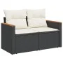 11-teiliges Gartensofa-Set und schwarze synthetische Rattankissen von , Gartensets - Ref: Foro24-3226392, Preis: 555,00 €, Ra...