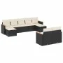 8-piece garden sofa set and black synthetic rattan cushions by , Garden sets - Ref: Foro24-3226399, Price: 504,05 €, Discount: %