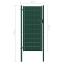 Grünes Zauntor aus PVC und Stahl, 100 x 204 cm von vidaXL, Gartentore - Ref: Foro24-145231, Preis: 243,26 €, Rabatt: %