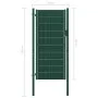 Puerta de valla de PVC y acero verde 100x204 cm de vidaXL, Puertas de jardín - Ref: Foro24-145231, Precio: 238,39 €, Descuent...
