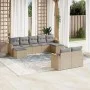 Garden sofa set with beige cushions mix 9 pieces PE rattan by , Garden sets - Ref: Foro24-3226402, Price: 526,42 €, Discount: %