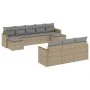 Garden sofa set with beige cushions 10 pieces synthetic rattan by , Garden sets - Ref: Foro24-3226416, Price: 587,02 €, Disco...