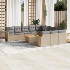 Garden sofa set with beige cushions mix 12 pieces PE rattan by , Garden sets - Ref: Foro24-3226437, Price: 705,13 €, Discount: %
