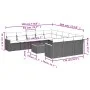 Garden sofa set with beige cushions mix 12 pieces PE rattan by , Garden sets - Ref: Foro24-3226437, Price: 705,13 €, Discount: %