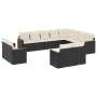 Garden sofa set 12 pieces with black synthetic rattan cushions by , Garden sets - Ref: Foro24-3226511, Price: 778,54 €, Disco...