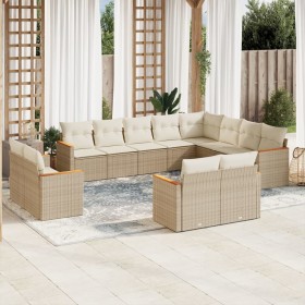 12-teiliges Gartensofa-Set und braune synthetische Rattankissen von , Gartensets - Ref: Foro24-3226513, Preis: 828,60 €, Raba...