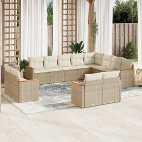 12-teiliges Gartensofa-Set und braune synthetische Rattankissen von , Gartensets - Ref: Foro24-3226513, Preis: 924,67 €, Raba...