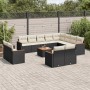 Gartensofa- und Kissenset 13-teilig aus schwarzem synthetischem Rattan von , Gartensets - Ref: Foro24-3226518, Preis: 774,44 ...