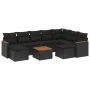 Garden sofa set 10 pieces with black synthetic rattan cushions by , Garden sets - Ref: Foro24-3226545, Price: 581,94 €, Disco...