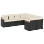 8-piece garden sofa set and black synthetic rattan cushions by , Garden sets - Ref: Foro24-3226553, Price: 478,53 €, Discount: %